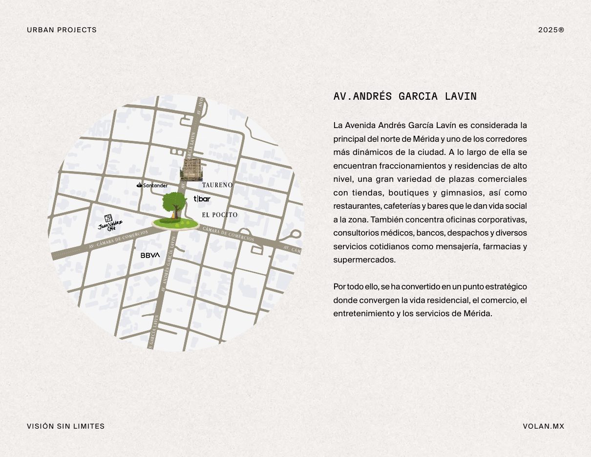 Mapa ilustrado de la ubicación de Taureno cerca de Avenida Andrés García Lavín